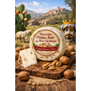 Venta de Pecorino Primo con nueces sicilianas | Lechería Mandra di Mezzo